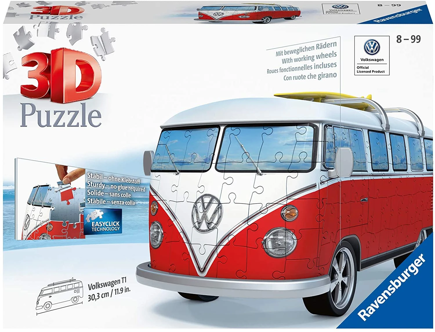 Ravensburger Vw Bus T1 3D Puzzle 162 