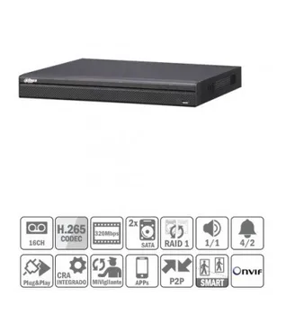 

NVR 16ch 320Mbps 4K H265 HDMI 2HDD E/S NVR5216-4KS2