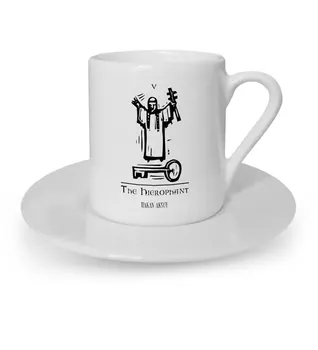 

Personalized Tarot The Hierophant (Saint) Turkish coffee Cup