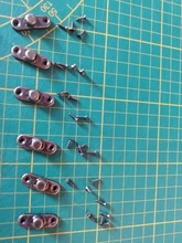 KAK-cerrojo de candado de hierro y bronce antiguo, 12 uds., 34x28mm, cerradura de gancho para Mini joyería, caja de madera con tornillos, Hardware para muebles