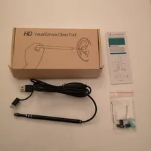 Endoscopio de limpieza de orejas, herramienta boroscopio para el cuidado de la salud, endoscopio, USB, Visual, 5,5mm, cámara de 0.3MP, Android, PC