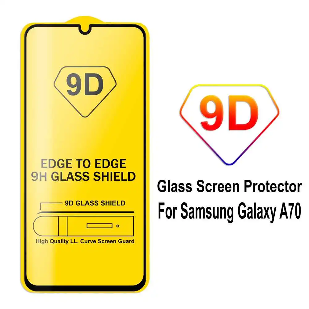 Закаленное стекло для Samsung Galaxy A70 9D 9H 0 3 мм Защитная пленка экрана передняя