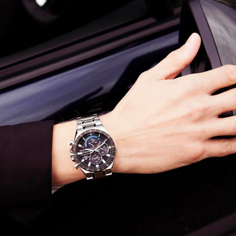 Casio % 100 оригинальные мужские часы на солнечных батареях брендовые Роскошные