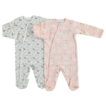 

ebebek HelloBaby Newborn Footed Romper 2 pcs