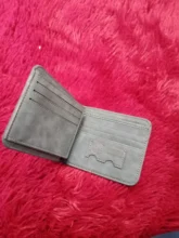 Cartera de cuero para hombre, tarjetero, monedero de mano, billetera corta esmerilada, bolsillo para monedas, 2020