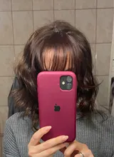 XINRAN-flequillo postizo de pelo sintético, extensión de cabello con Clip, flequillo de aire, negro y marrón