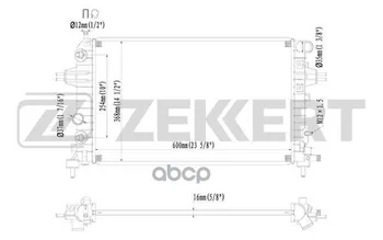 

Radiator OHL. DV. Opel Astra H 04-zafira B 06-zekkert art. mk-1221