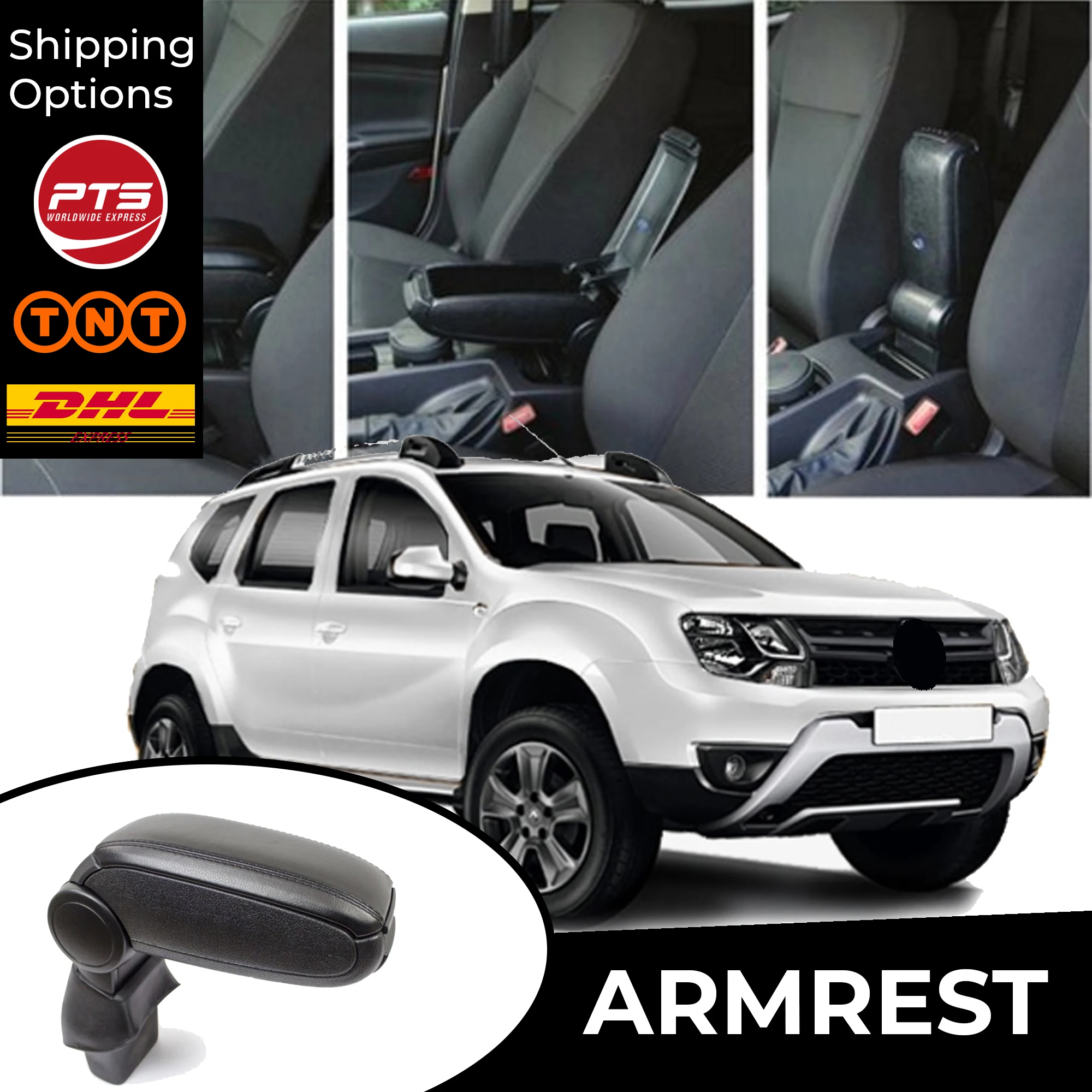  Qwjdsb Para Renault Duster Reposabrazos, para Dacia Duster,  caja de almacenamiento central, accesorios de automóvil, reposabrazos  interiores de automóvil, accesorios : Automotriz