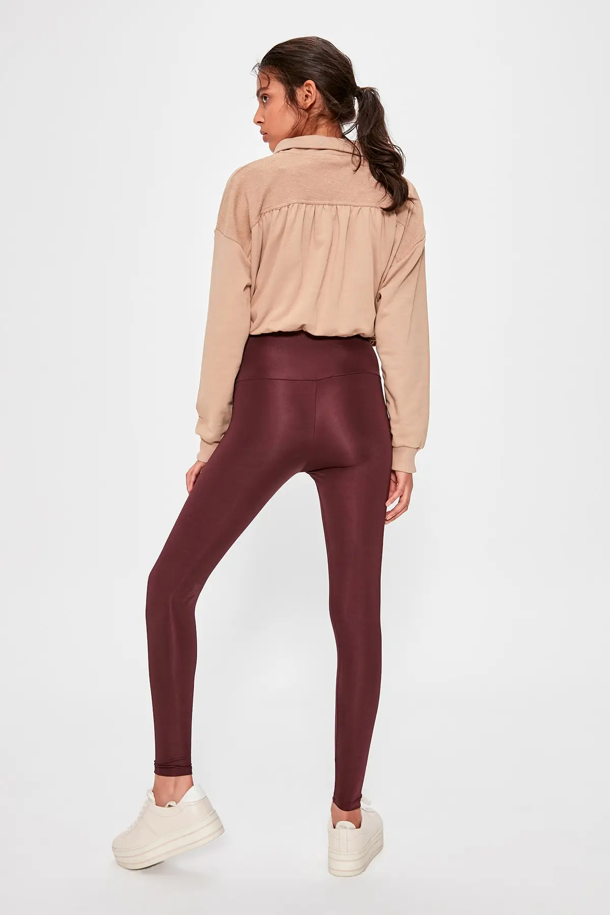 Спортивные Леггинсы Trendyol Damson с люверсами TWOAW20TA0033