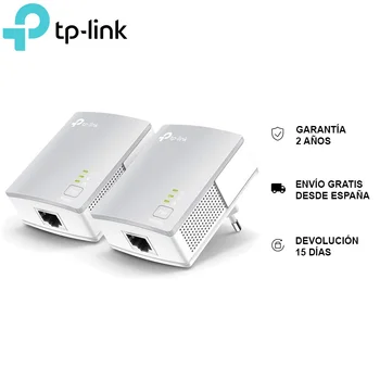 

TP-LINK TL-PA4010 KIT PLC, Speed up to 600Mbps, 1 Ethernet Port 10/100Mbps, Reach 300 Meters, plug and Play