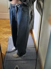 Estilo coreano sueltos vaqueros de pierna ancha 2020 para los hombres azul pantalones de mezclilla ropa Kpop de Jeansy Ulzzang carga Vaqueros Hombre