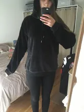 Female Sweatshirt Coats Pullover Warm Hoodies Harajuku Flannel Loose Sweet Autumn Winter