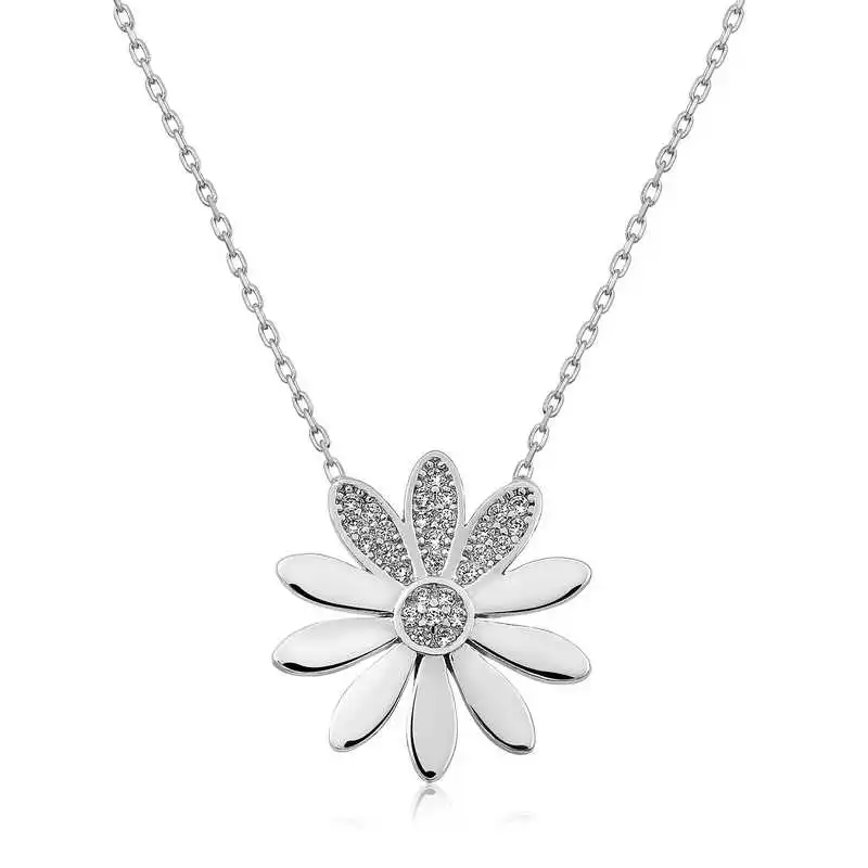 

Silver Flower Lady Necklace