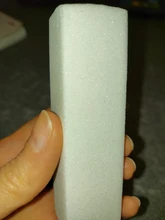 Bloque de lijado para lijado de uñas, con forma de herramienta profesional cuboide, Color rosa, azul y blanco, 1 ud.
