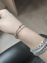 NEHZY-pulsera de plata de ley 925 para mujer, joyería de moda de alta calidad, pulsera simple cuadrada retro de 20CM de longitud