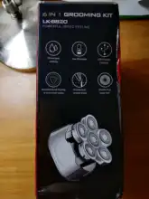 Kit de Afeitadora eléctrica con pantalla digital, Afeitadora eléctrica para Barba, seco y mojado, para hombre, máquina de afeitar facial y corporal