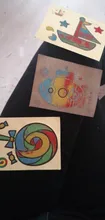 Bloc mágico para dibujo de arañazos para niños, cartas de pintura de arena, aprendizaje educativo temprano, juguetes creativos de dibujo para niños, GYH, 20 piezas/10 Uds.