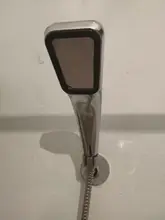 Shower-Head Bathroom-Accessory High-Pressure Hand-Hold Square Chrome Water-Saving 300-Holes