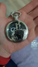 Reloj de bolsillo de plata/Negro/bronce para Navidad, película de Jack skeleton, Tim