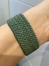 Correa de tela de nailon trenzada para Apple Watch, pulsera elástica de 44mm, 40mm, 38mm y 42mm para iWatch Series 6 SE 5 4 3, 2020