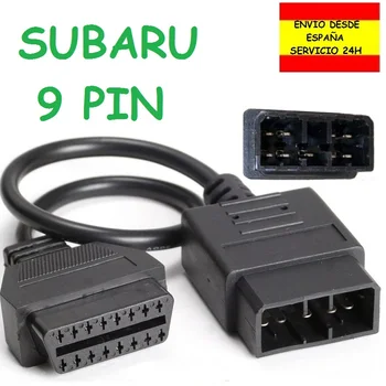 

Adaptador Camión Subaru 9 Pin a OBD 16 Pin Cable Diagnóstico Conector OBD2 a OBD2