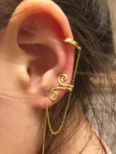 Pendiente de Clip de aleación de tótem tibetano bohemio personalizado, Punk, no Piercing, pendiente para trago, aretes, bisutería para mujer 2019