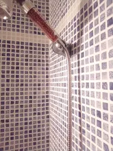 Shower-Hose Bathroom-Accessories Water-Pipe Soft Flexible Black 2m Chrome-Plating Rainfall