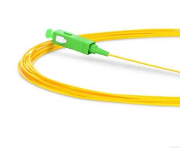 

1m SC APC Fiber Pigtail Simplex 9/125 0.9mm PVC Single Mode G657A Fiber Optical Cable PC Pigtail