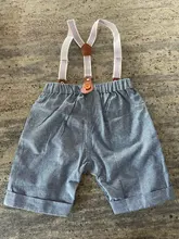 Ropa de verano para bebé, trajes de cumpleaños para caballero, vestido de fiesta de recién nacido, algodón suave, sólido, Rmper + Pantalones con cinturón, conjunto para niño pequeño