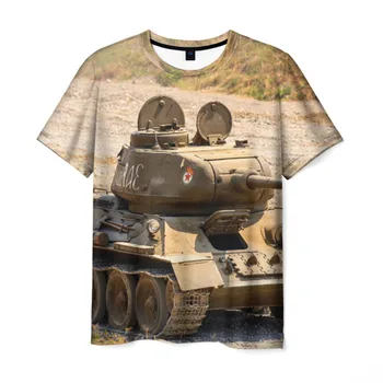 

Men's T-shirt 3D tank t34-85