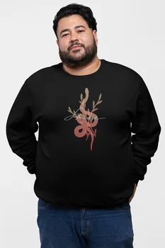 

Angemiel Wear Snake Nature Coexistence Lion Black Men 'S Sweatshirt