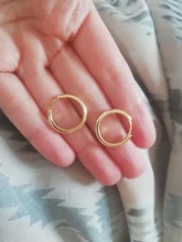 WANTME-Plata de Ley 925 auténtica de estilo minimalista para mujer, hebilla de oreja redonda Bohemia, Punk, Unisex, Rock, accesorios de joyería, pendientes