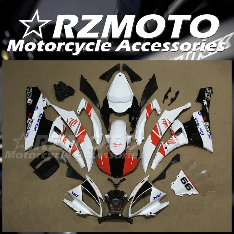 

Injection Mold New ABS Whole Fairings Kit Fit for YAMAHA YZF-R6 R6 06 07 2006 2007 Bodywork Set Red White