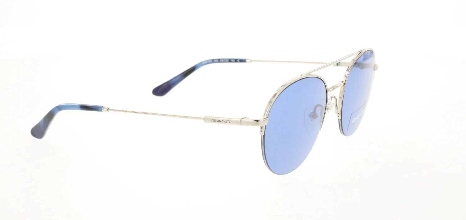 

Unisex sunglasses gnt 7113 10v metal silver organic oval aval 53-20-145 gant