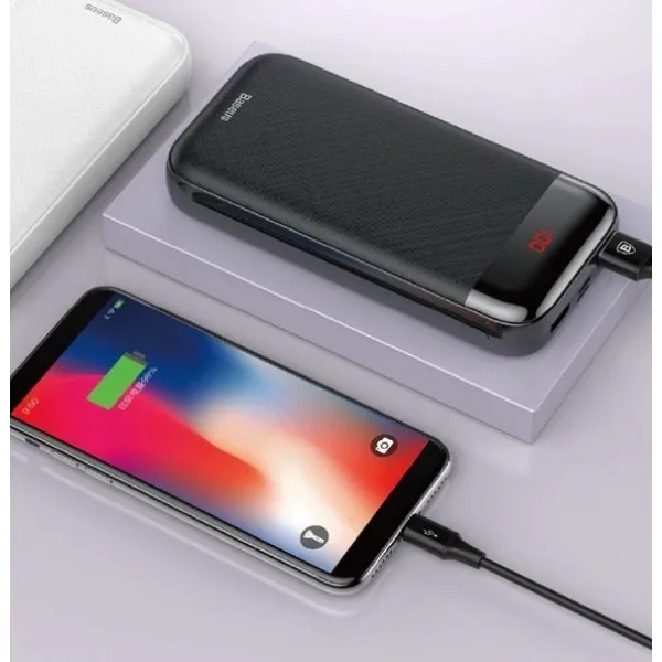 Портативное зарядное устройство Baseus Mini Cu digital display power bank 20000mAh PPALL-CKU02(Белый
