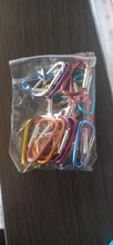 LLavero de mosquetón con Clip para 20 piezas, ganchos de bloqueo de anillo en D, mosquetón de aluminio en forma de D, mochila para el hogar, Camping y senderismo