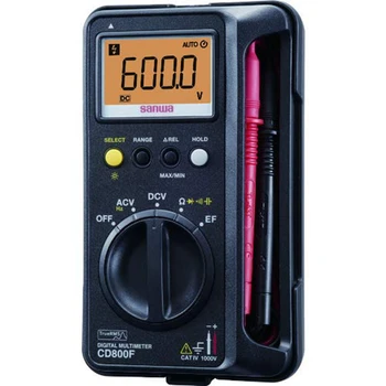 

FMUSER SANWA CD800F Digital Multimeter Anti-Burst / Drop-proof True RMS Meter Digital Multi Meter Case Integrated F/S SAL All In