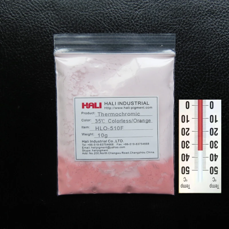 Colorless to colored thermochromic pigment heat sensitive pigment thermochromic powder active temperature 35C 1lot=10g
