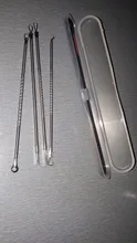 4 unids/set aguja para quitar acné de acero inoxidable grano herramienta removedor de la espinilla mancha para el cuidado de la piel Facial belleza limpiador de poros