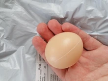 Huevos de imitación de plástico para granja, accesorios de pintura artesanal para granja, aves de corral, pollo, incubar, DIY, Uds.