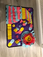 Alfombrilla de entrenamiento para perros y mascotas, manta de olfting, almohadillas de lana desmontables, esterilla para perros, alivia el estrés, juguete de rompecabezas