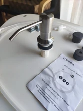 Juego de dispensador de jabón para cocina, bomba para fregadero y tubo, níquel cepillado, conexión a botella de jabón