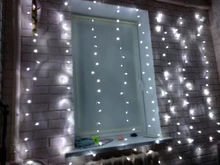Light Led Curtain-String Window-Decor Christmas Garland Patio Xmas Party 220V EU AIFENG