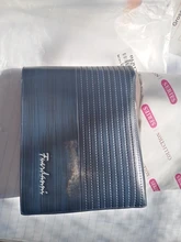 Cartera Vintage de cuero para hombre, cartera masculina de lujo, corta, ajustada, con Clip para dinero, tarjetero, Portomonee