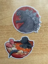 Calcomanías coche en vinilo Pegatinas para portátil Pegatinas protector impermeable película Godzillas lápiz Matt lanzador Tabla de Skate de nevera equipaje decorar