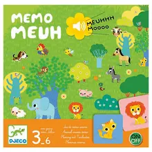 Настольная игра Djeco "Мемо мяу", звук