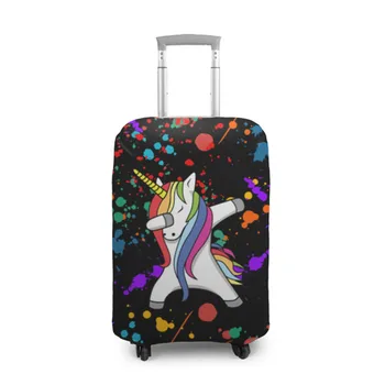 

Suitcase Case 3D unicorn rainbow (black)