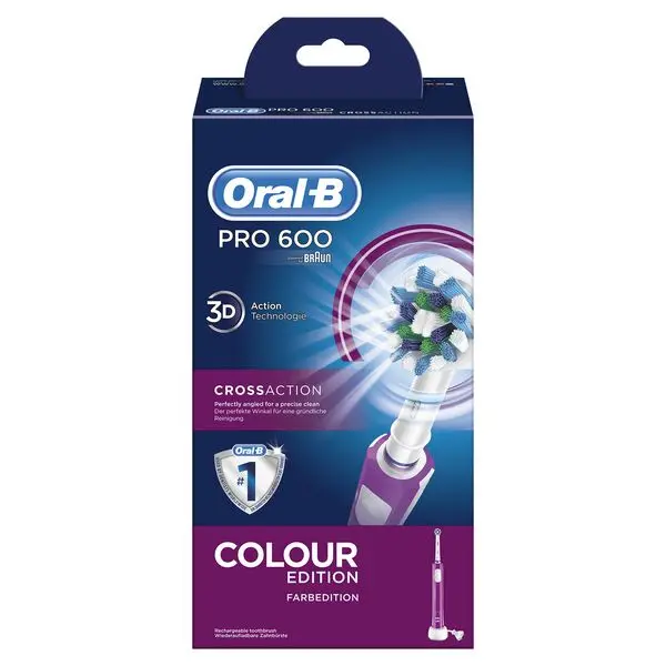 Электрическая зубная щетка Oral B 600 Pro фиолетовый|Зубная паста| |
