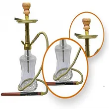 Паша роскошное удовольствие "Настольный кальян полный набор" с декоративным прикрученным корпусом и толстой бутылкой наргиле кальян H: 24"