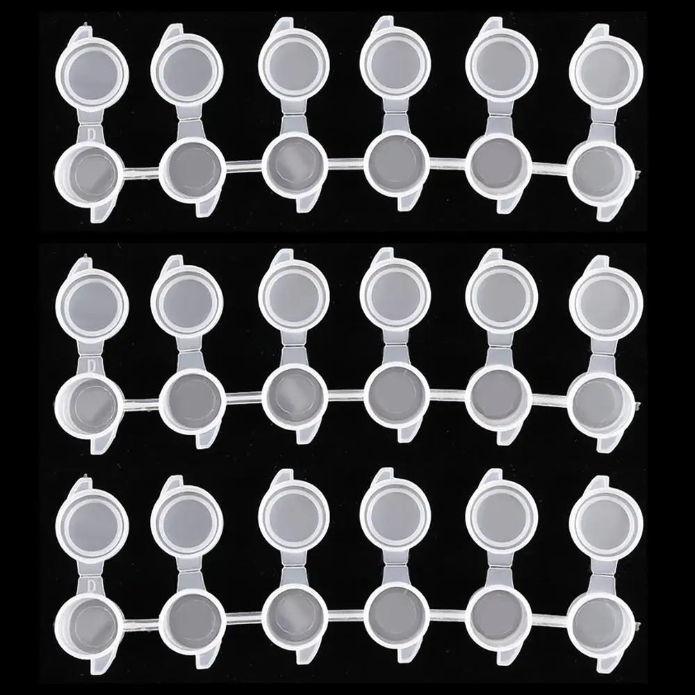 Bosiyrggrl Leere Farbtöpfe Set - 30 Stück 10ml Transparente Behälter